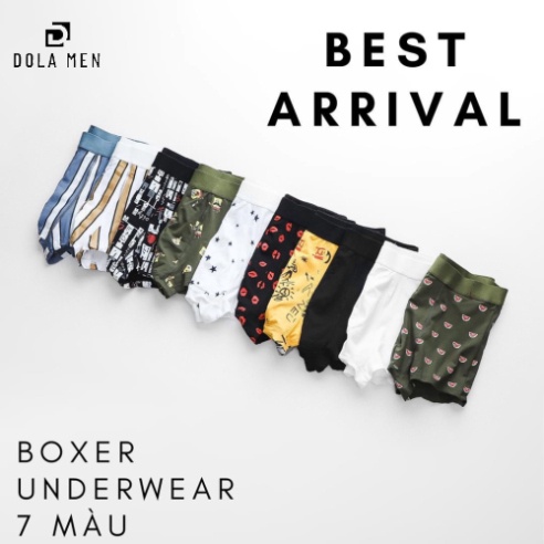 Quần Lót BOXER BENRI Nam - Vải Cotton 4D
