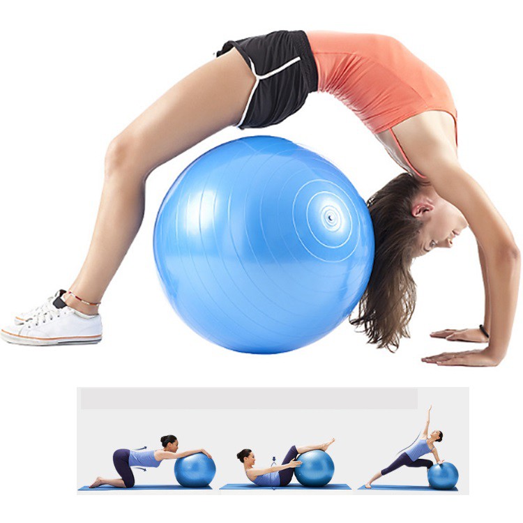 Bóng tập thể dục chất lượng cao 75CM Bóng tập thể dục Yoga chống nổ kèm bơm