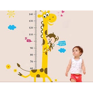 Thước đo chiều cao dán tường hình huơu