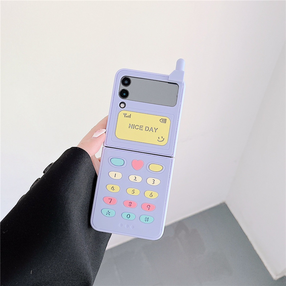 Được thiết kế cho samsung galaxy z flip 5 case purple cell phone crystal, anti-fall ốp lưng bảo vệ chống va đập z flip 3 case tương thích với galaxy z flip 4 5g 2022