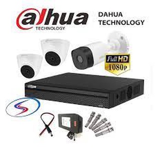 Trọn bộ 3 camera Dahua cho gia đình, cửa hàng, shop, xưởng sản xuất