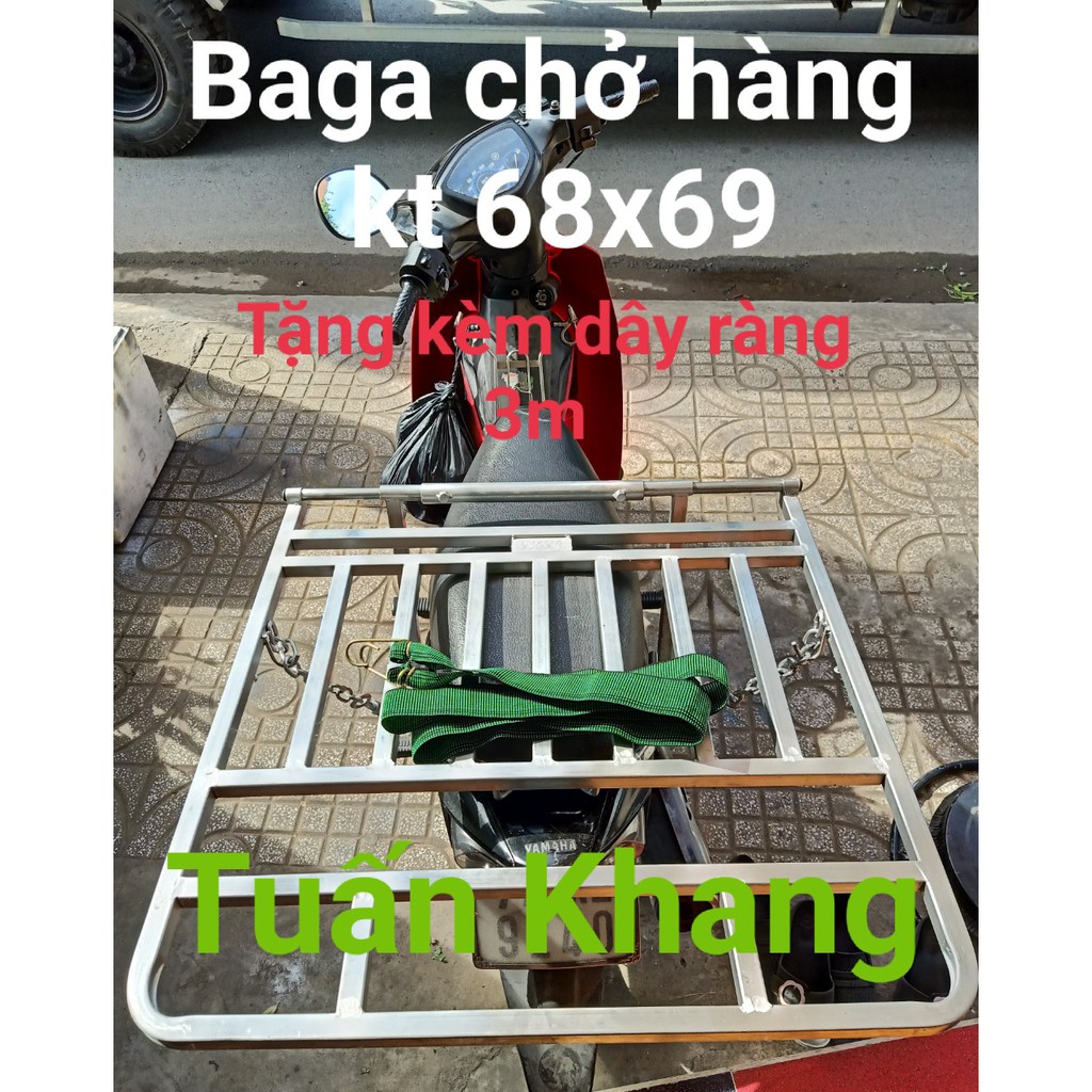 Baga chở hàng , giá chở hàng đa năng 68x69cm DÀY tặng kèm dây ràng xịn