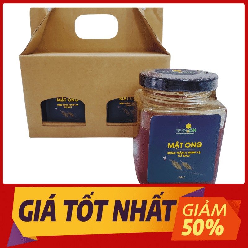 Mật Ong Hoa Tràm Rừng U Minh Hạ 🌻🌻180ml-HOÀN TIỀN NẾU PHÁT HIỆN GIẢ- 100% Nguyên chất chính hãng RUM CÀ MAU