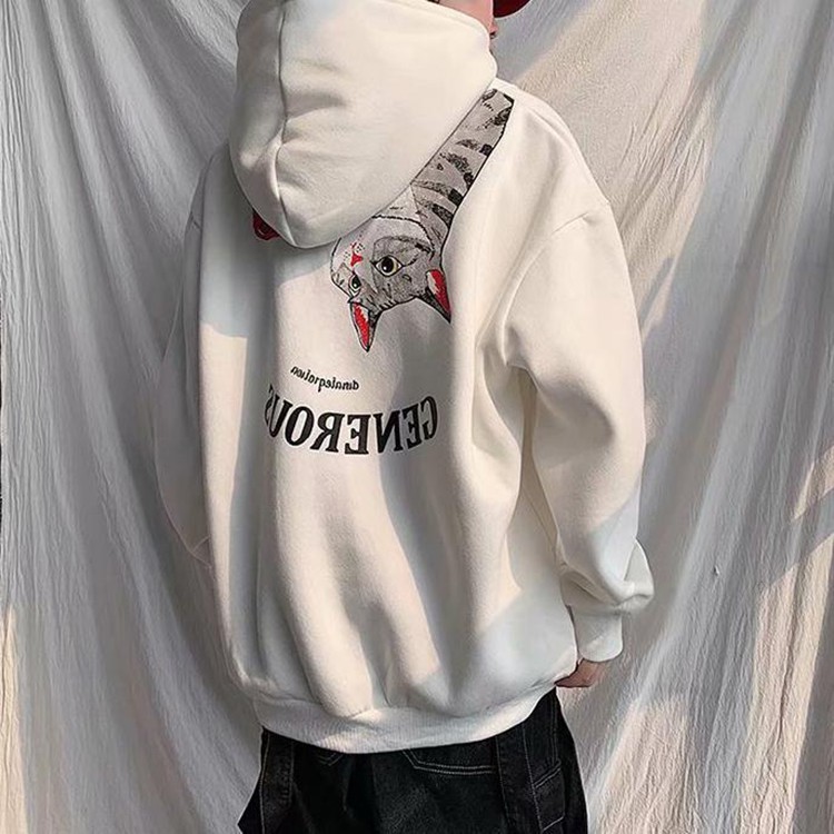 [VIDEO THẬT] Áo nỉ Hoodie mèo ngược 3 màu (unisex nam nữ đều mặc được) | BigBuy360 - bigbuy360.vn