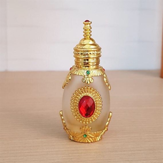 Vỏ chai lọ nước hoa Dubai hột ruby đỏ 15ml