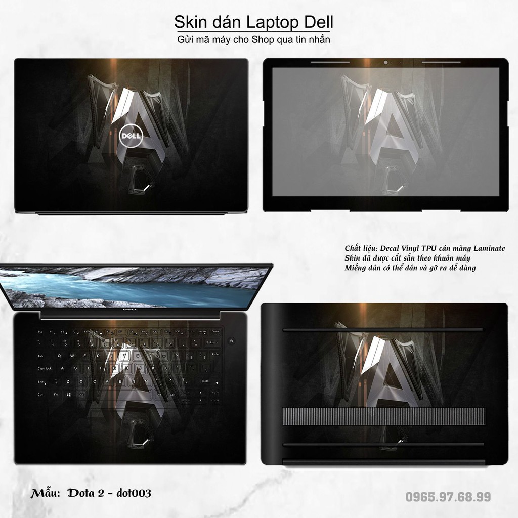 Skin dán Laptop Dell in hình Dota 2 (inbox mã máy cho Shop)