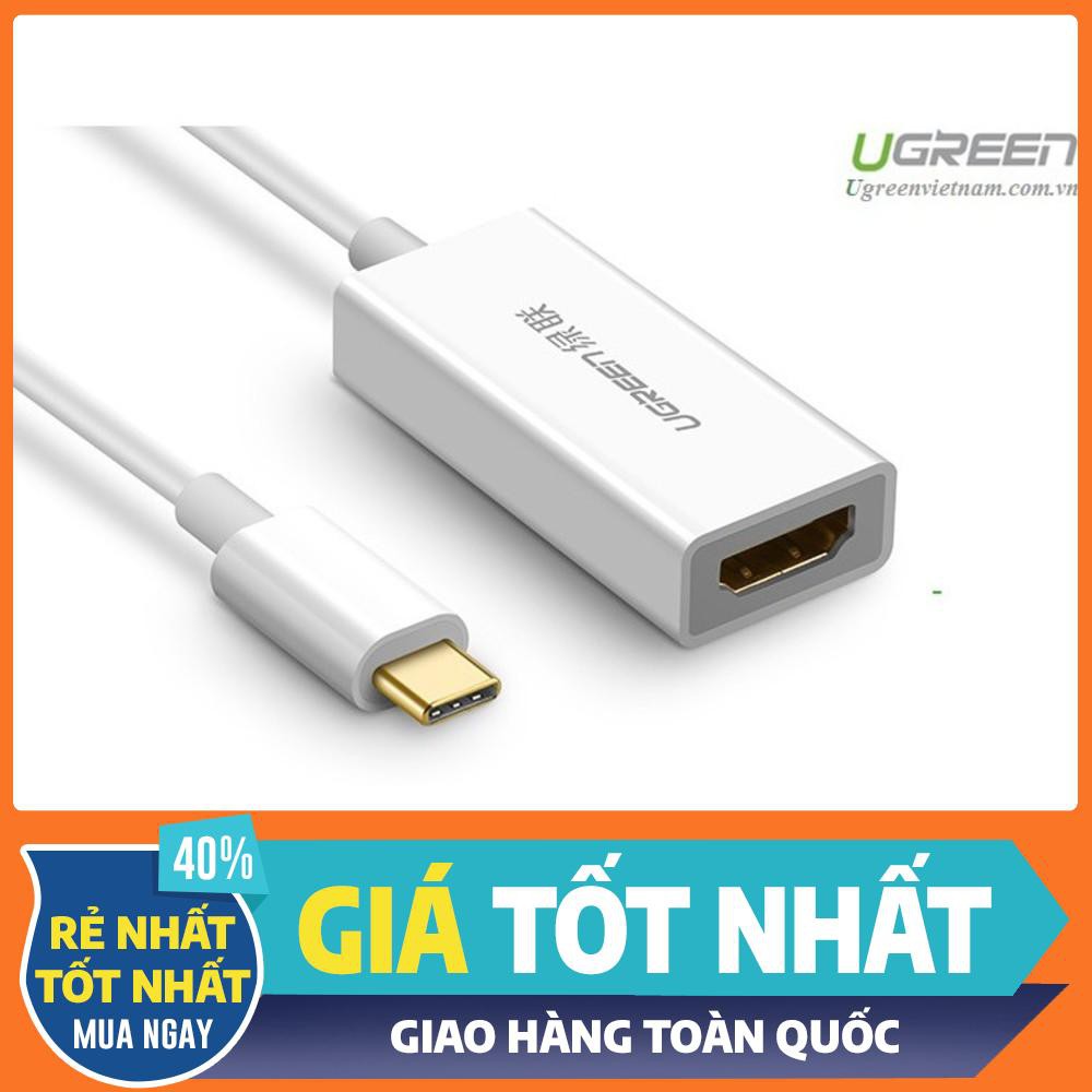 Cáp chuyển đổi USB-C to HDMI chính hãng Ugreen UG-40273 hỗ trợ 4k*2K cao cấp màu trắng