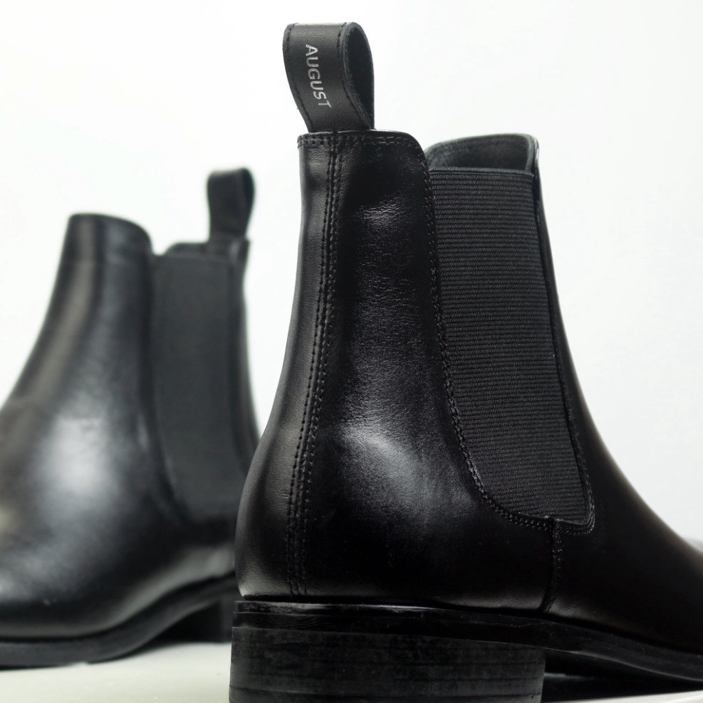 Giày thời trang nam Chelsea Boots chất liệu da bò nguyên tấm đế cao su đúc nhiệt độn 3.5cm | BigBuy360 - bigbuy360.vn