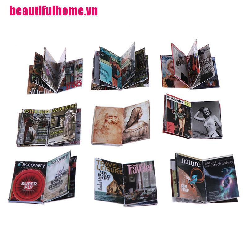 Bộ 3 Mô Hình Sách Mini Tỉ Lệ 1: 12 Dành Cho Búp Bê