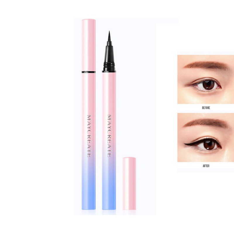 HOT Maycreate Quick-Drying Eyeliner Pen Long-Lasting Waterproof Black Liquid Eyeliner Pencil