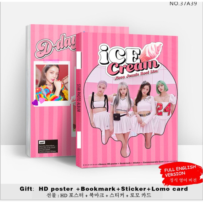 Sổ ảnh lớn Black Pink