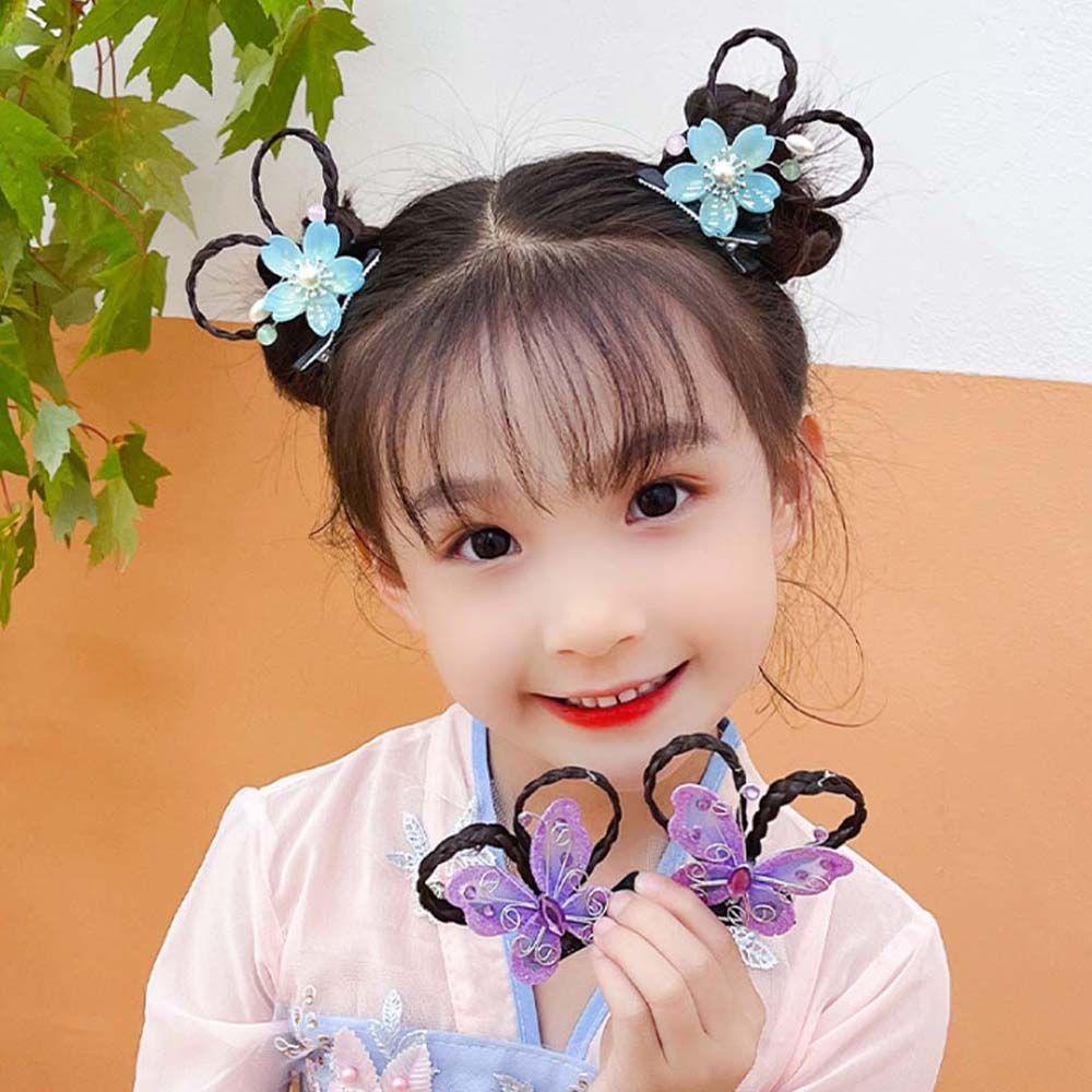 Trâm Cài Tóc Hình Bướm Phong Cách Trung Hoa Xinh Xắn Cho Bé Gái