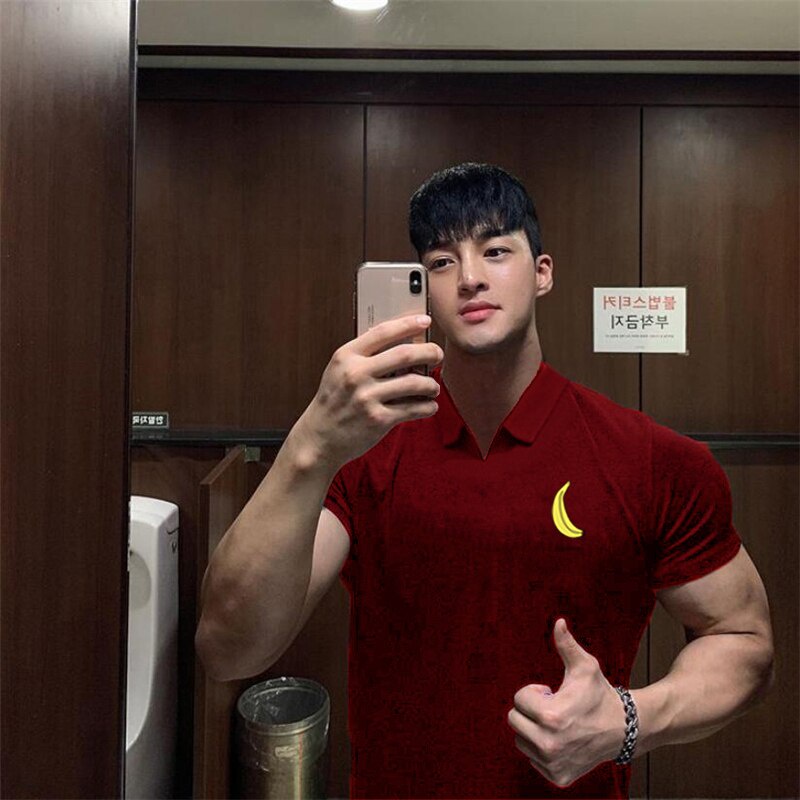 Áo polo Tay Ngắn Dáng Rộng Vải Cotton Thời Trang Mùa Hè Hàng Mới Dành Cho Nam