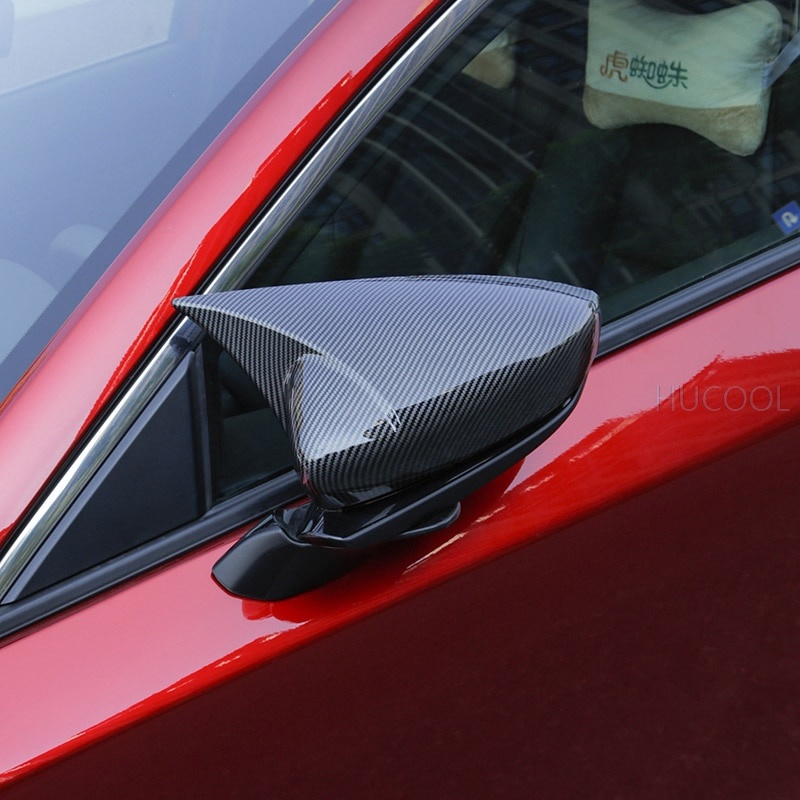 Ốp Gương Chiếu Hậu Phản Quang Bằng Sợi Carbon Cao Cấp Cho Ô Tô Mazda3 Mazda 3 2019 2020 2021