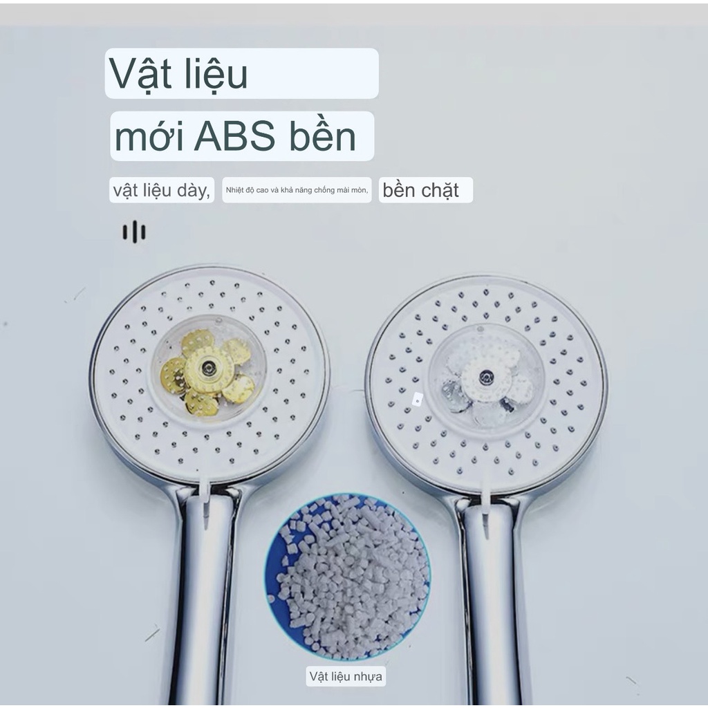 Vòi Hoa Sen Cánh Quạt Mặt To 12CM-3 Chế Độ Chỉnh Nước