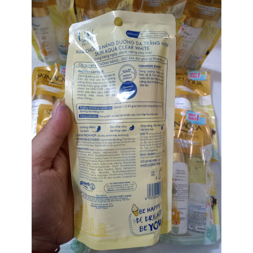 Kem chống nắng dưỡng trắng da SUNPLAY SKIN AQUA CLEAR WHITE SPF50+ PA++++