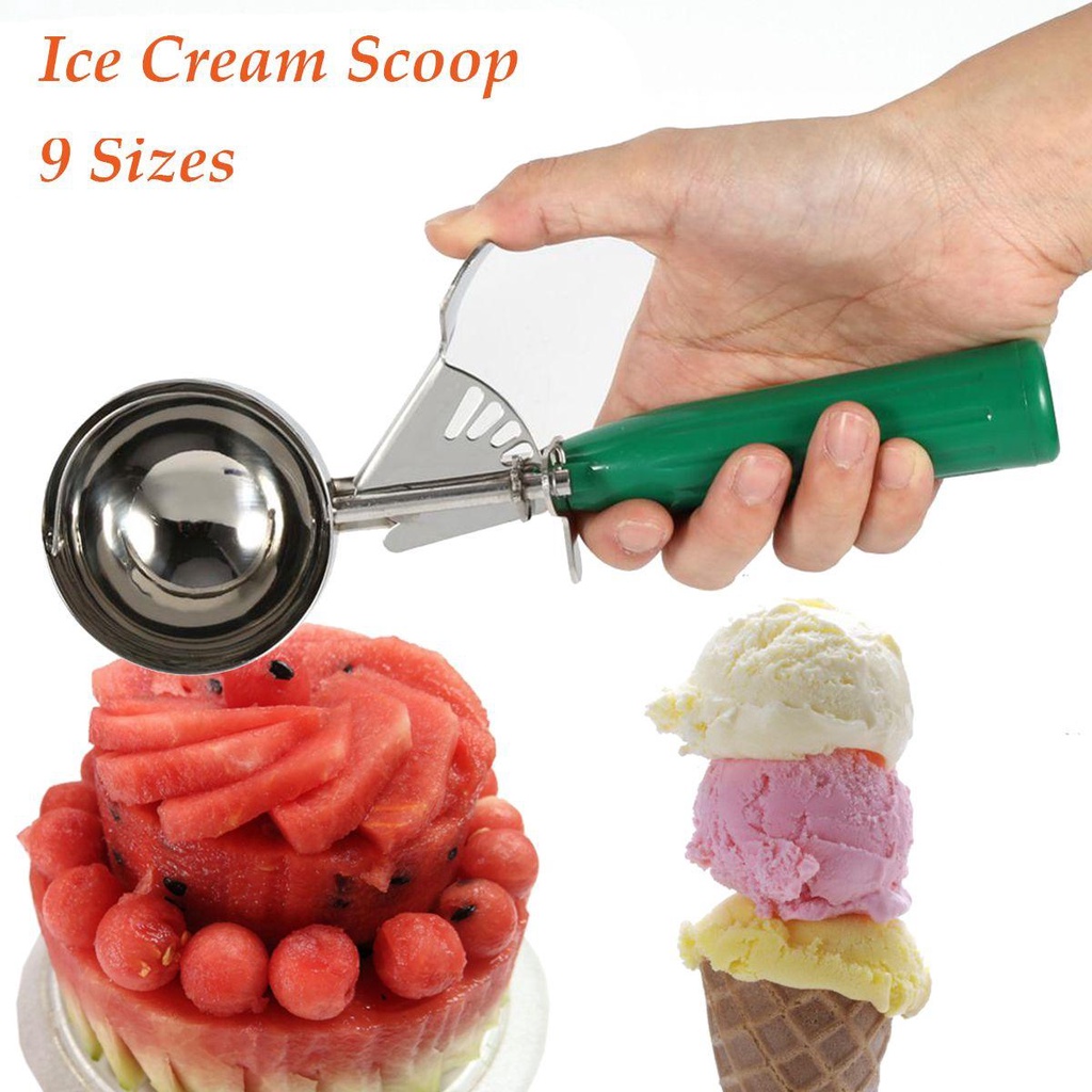 Muỗng Múc Kem 9 Kích Cỡ Tiện Dụng Cho Nhà Bếp