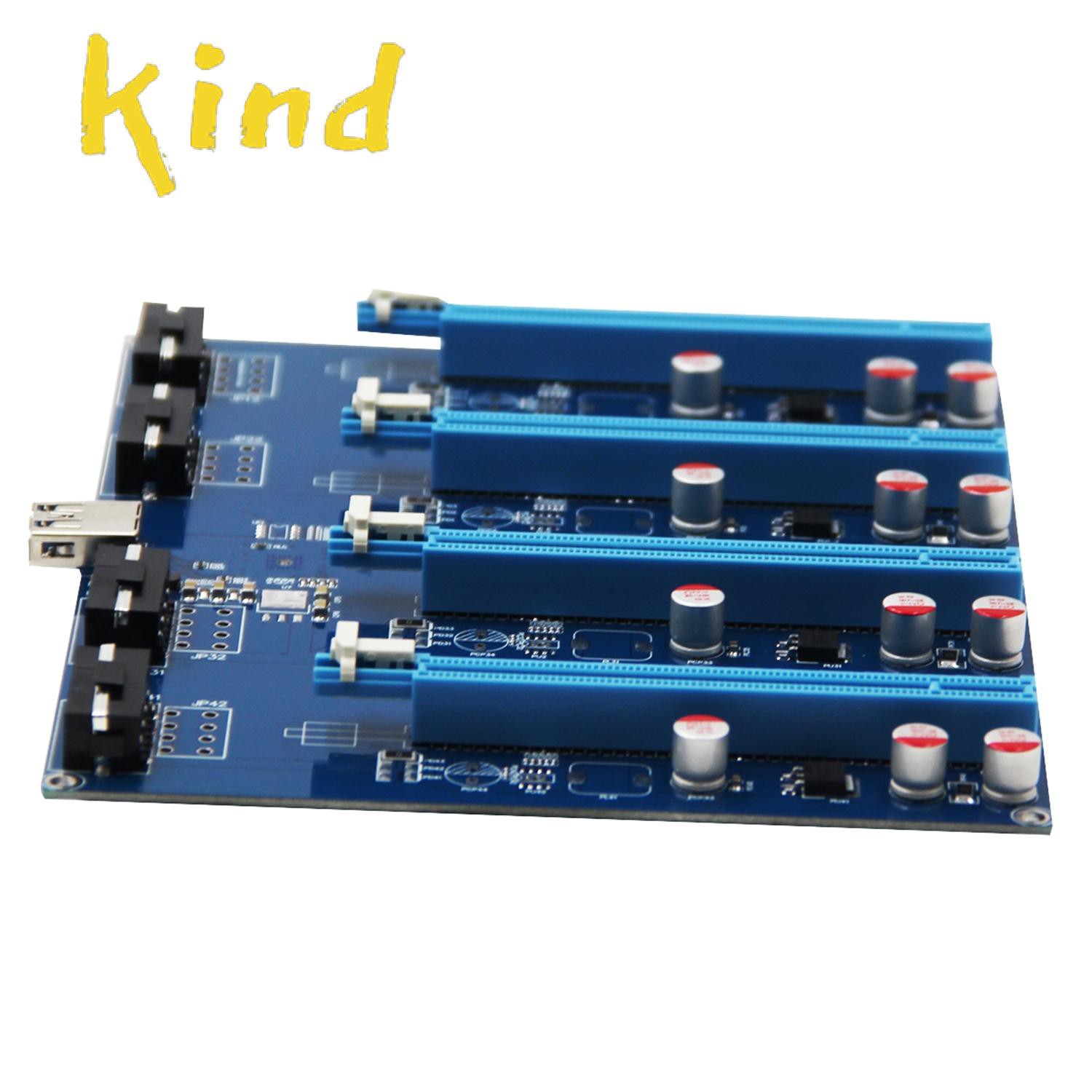 Card Chuyển Đổi Pcie 1 Sang 4 Pci Express 16x Slot Riser Card Pci-E 1x