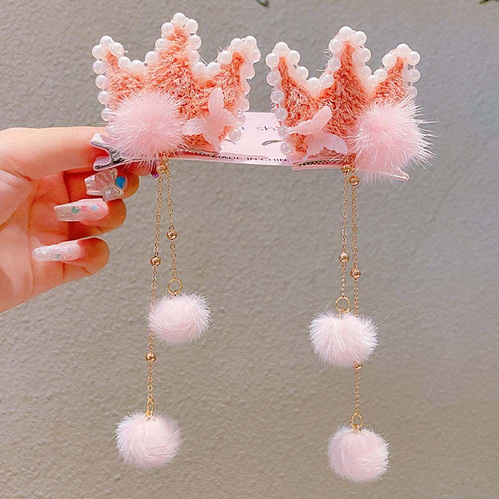 Kẹp Tóc Tai Thỏ Phối Tua Rua Phong Cách Trung Hoa Cổ Điển Cho Bé Gái