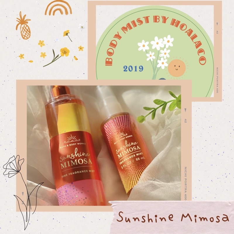 BODY MIST Xịt thơm toàn thân SUNSHINE MIMOSA