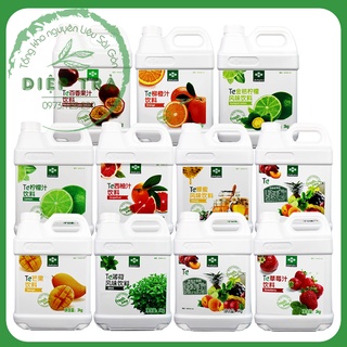 Siro TE 3kg các vị:Dưa Lưới, Bạc Hà, Xoài, Dâu, Đào, Vải, Việt Quất, Dưa Hấu, Mật Ong, Chanh Leo, Chanh Xanh, Chanh Quất