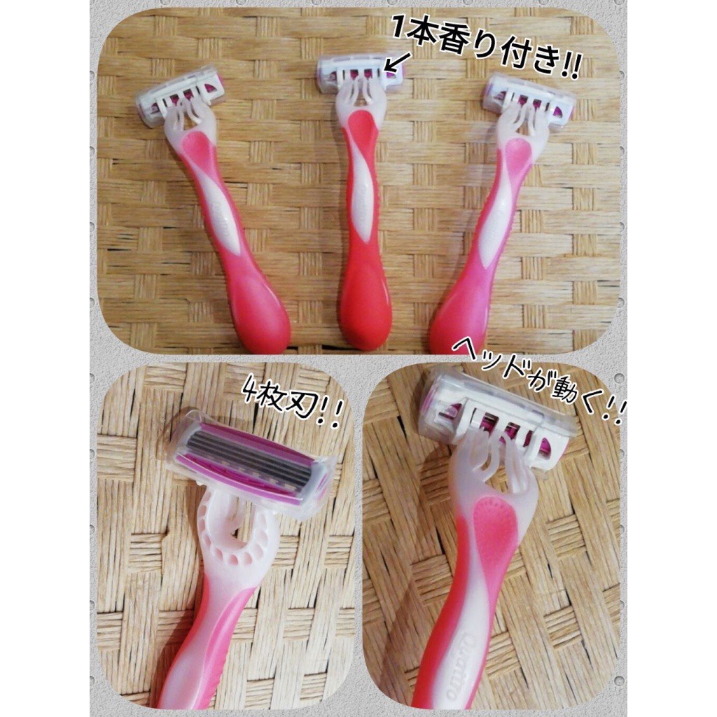 Set 3 Dao cạo lông dành cho nữ Schick Quattro4 Nhật Bản cho body và vùng kín bikini