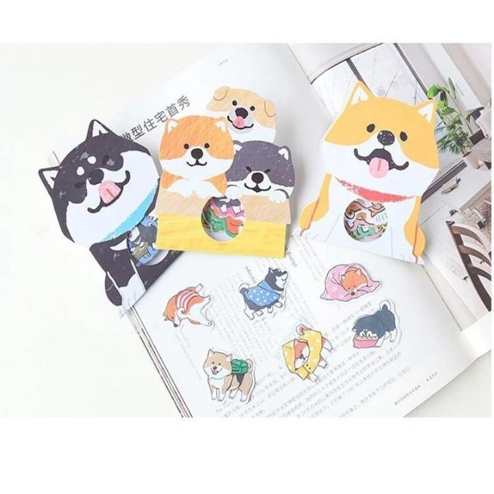 Bộ 30 Miếng Dán Trang Trí Sticker Trang Trí Sticker Hình Chó Phong Cách Hàn Quốc Dễ Thương Cho Bé