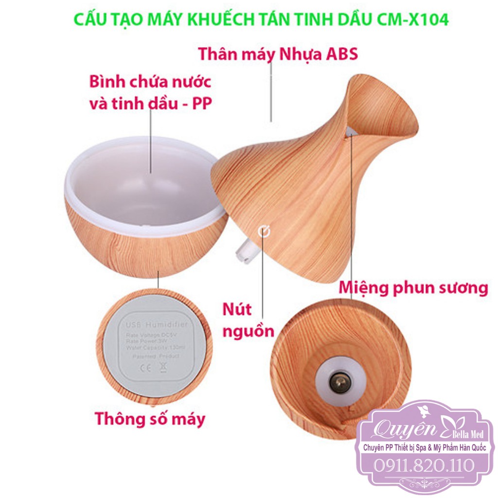 MÁY KHUẾCH TÁN TINH DẦU CAO CẤP HÌNH HOA TULIP