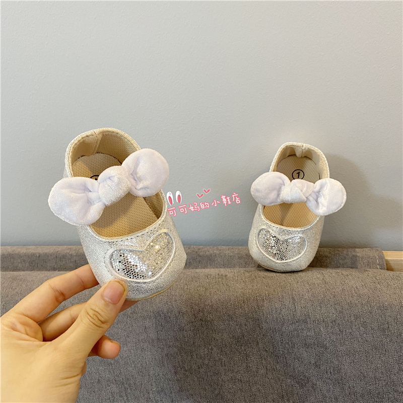 Giày Công Chúa Da Pu Đính Nơ Cho Bé Gái