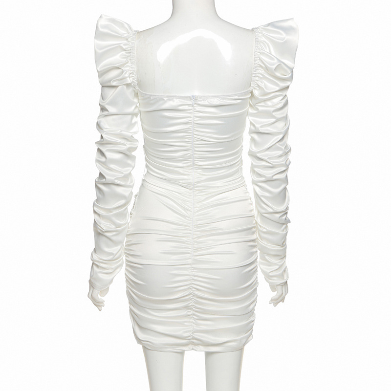 DUNEA Đầm ôm khoét ngực phong cách retro gợi cảm thời trang cho nữ