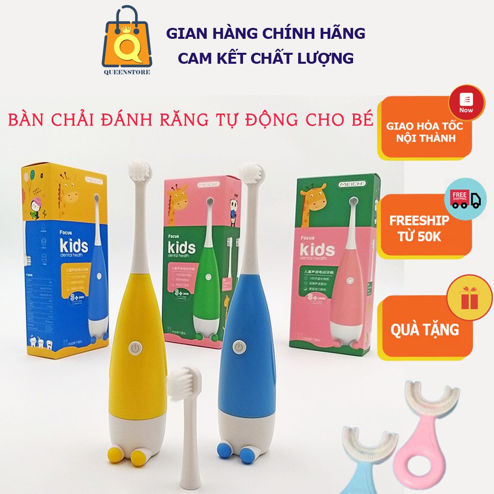 Bàn Chải Răng Tự Động Bằng Pin Cho Bé Ngộ Nghĩnh Đáng Yêu Giúp Trẻ Thích Thú Tự Giác Đánh Răng