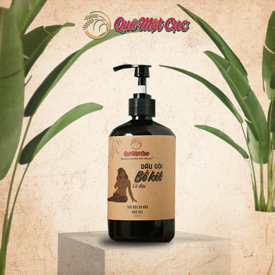 Dầu gội đầu bồ kết cô đặc sạch gàu nấm ngứa QUÊ MỘT CỤC Dầu gội thảo dược ngăn rụng tóc giúp mọc tóc 500ml | BigBuy360 - bigbuy360.vn