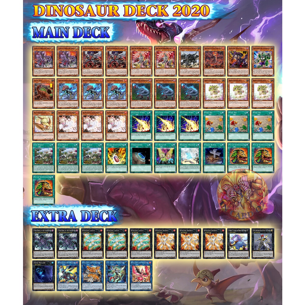 Deck Bài Dinosaur Verison 2020