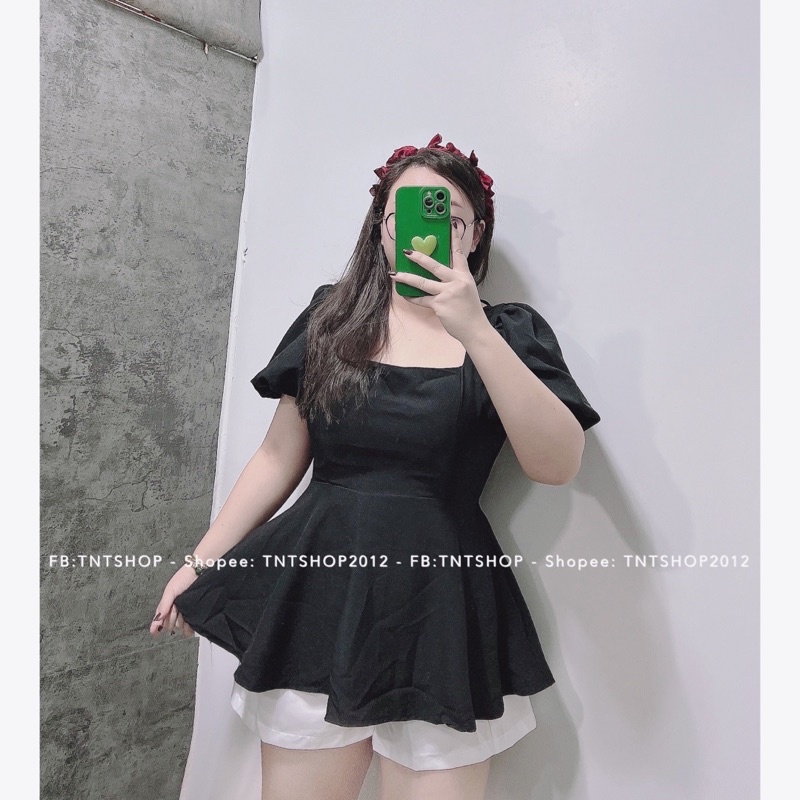 SET 2 MÓN ÁO BABYDOLL HỞ LƯNG TAY BỒNG VÀ QUẦN TAFTA