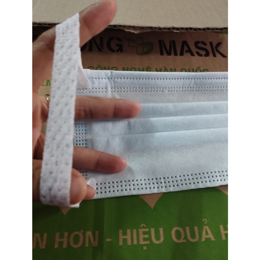 Khẩu trang y tế siêu kháng khuẩn quai to mềm