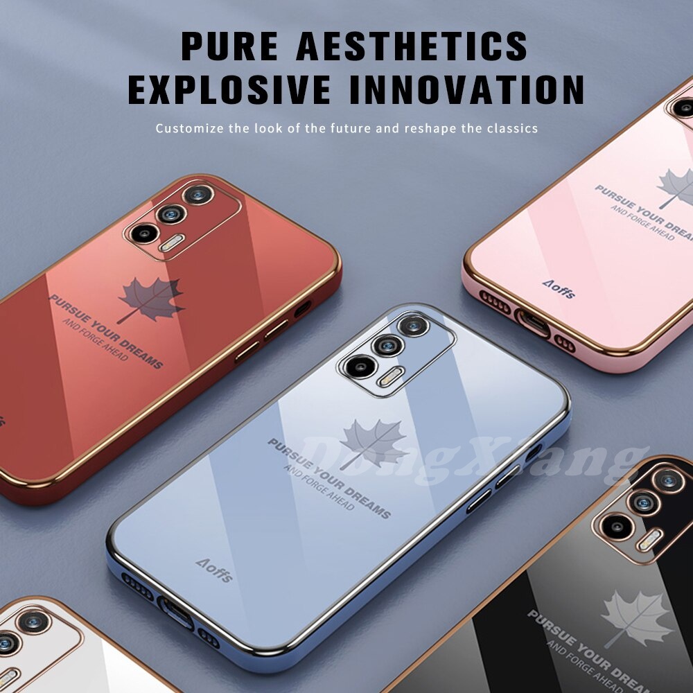 Ốp Điện Thoại Mềm Họa Tiết Lá Phong Cho Oppo A57 2022 A16 A54 A15 A15S Reno 6 5G Reno5 A53 A3S A5S A5 A9 A7 A12 A52 A92 A16