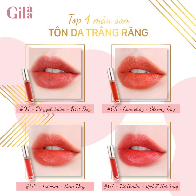 Son Kem Lì Gilaa Long Wear Lip Cream 5g