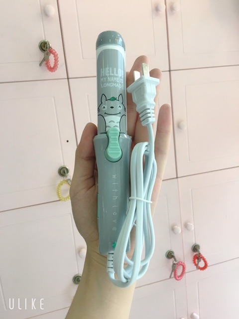 Máy làm tóc 2 in 1 vừa uốn xoăn, ép, duỗi thẳng  tiện lợi nhiều mẫu hoạt hình cute dễ thương nhiều màu sắc