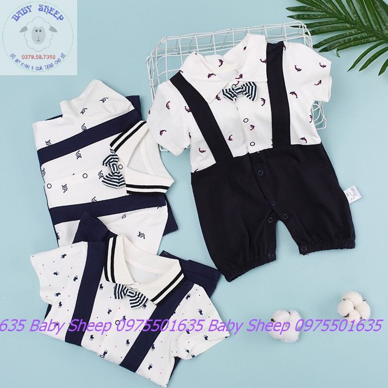 Body công tử cộc tay BodySuit liền thân cho bé trai Hàng Quảng Châu xuất Hàn nhiều mẫu mới