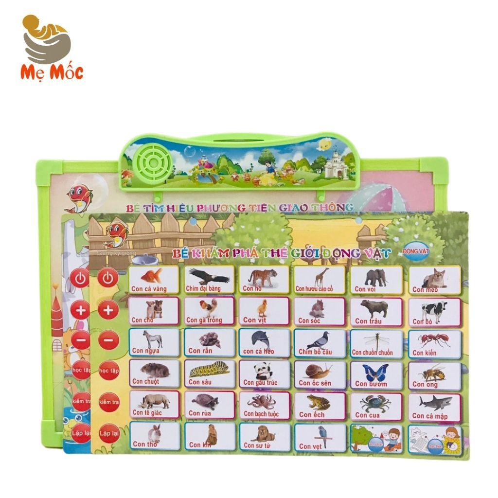 Bảng Học Điện Tử Thông Minh 5 Tờ Mẹ Mốc Shop Giúp Con Phát Triển Toàn Diện Chuẩn Đồ Chơi Giáo Dục, B5t, Qc