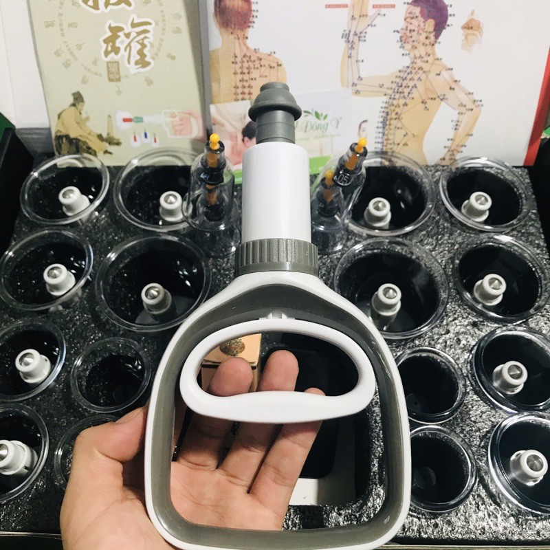 Bộ giác hơi cao cấp 20 cốc, giác vai cổ gáy, đau mỏi