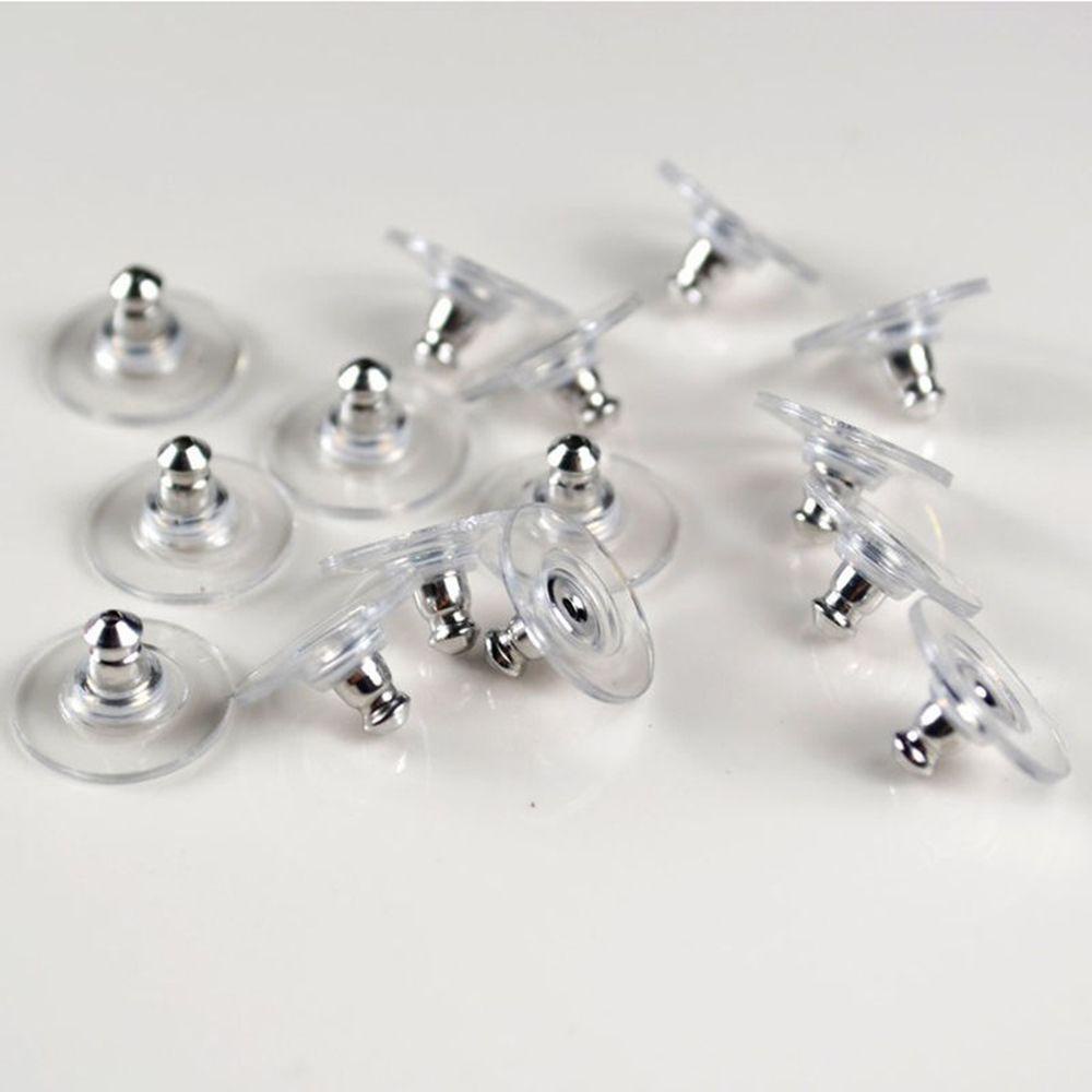 Bộ 50 Nút Khuyên Tai Bằng Hợp Kim Nhiều Màu Sắc DIY