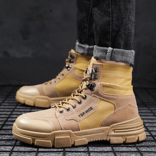 Boots combat/Giày nam, thời trang, phong cách Hàn Quốc,