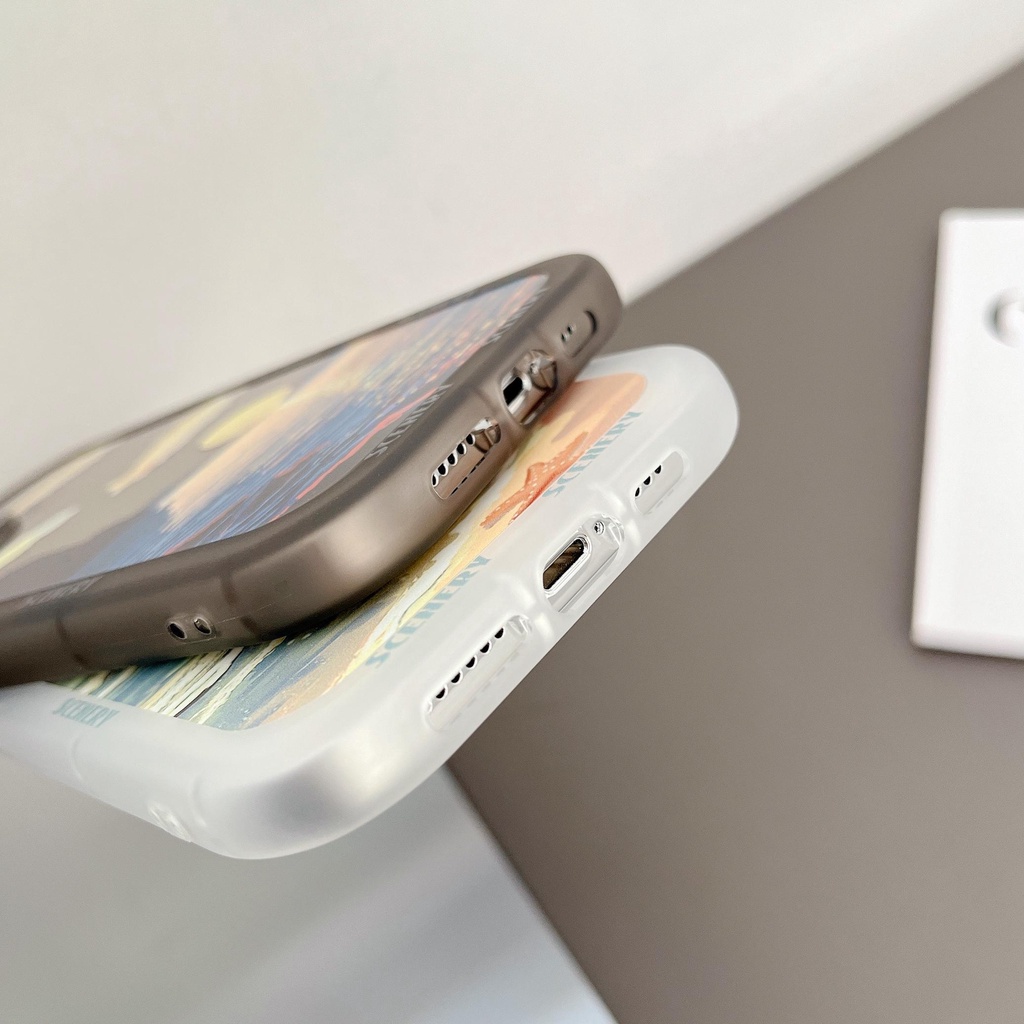 Ốp Điện Thoại In Họa Tiết Bãi Biển Cho iphone 13 Pro Max i13 13pro 11ProMax i11 X XR Xs Max 12Pro 12 Pro Max