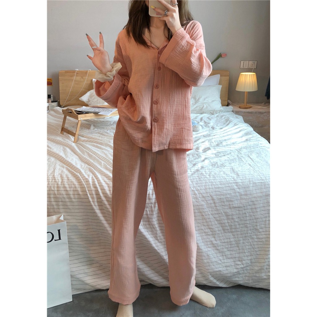 Set đồ ngủ vải xô dáng dài BD006 (ORDER) | BigBuy360 - bigbuy360.vn