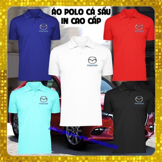 Áo thun xe hơi cao cấp, áo thun hãng xe mazda, áo xe mazda, áo polo vải cá sấu cao cấp, nhiều màu, áo thun nam nữ.