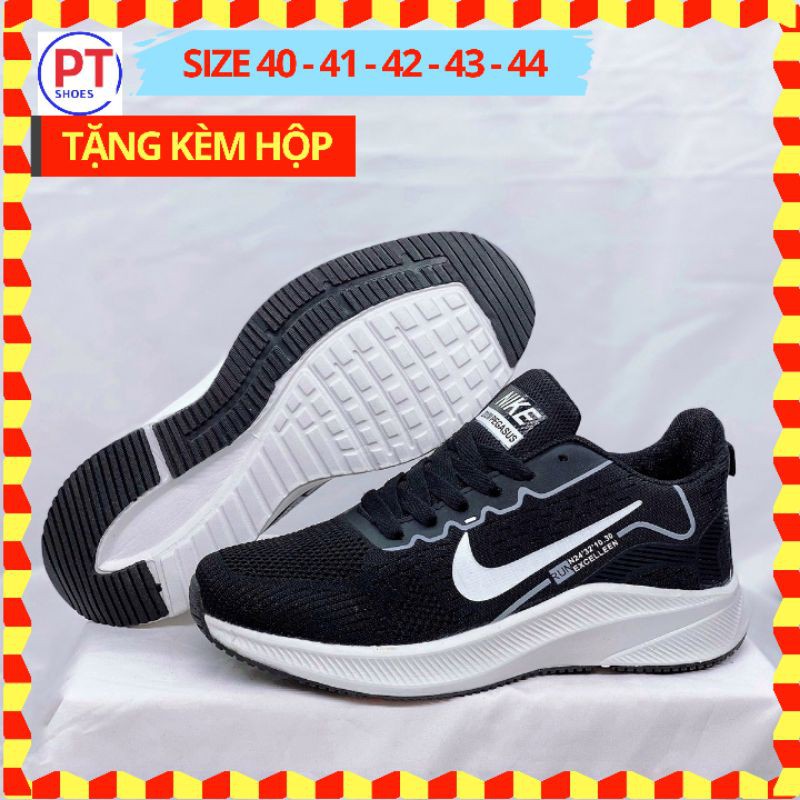 🛑FULLBOX🛑 Giày NAM Giày sneaker thể thao chạy bộ nam Tập gym màu Đen FORM SIÊU NHẸ đi ÊM CHÂN🍀TRÙM GIÀY PT🍀