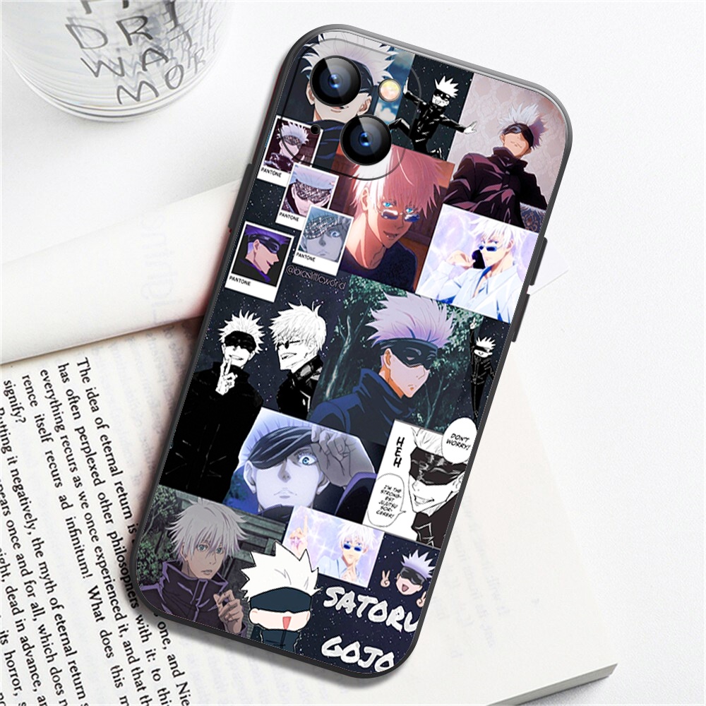 Ốp đt Jujutsu  Satoru Gojo aesthetic Blujay7 cho iPhone12 promaxXS XR nữ 8plus mềm 7Plus X XR Xs Max 6 6s BLUJGJO0018