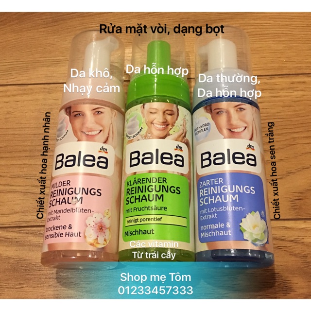 Rửa mặt Balea dạng Bọt