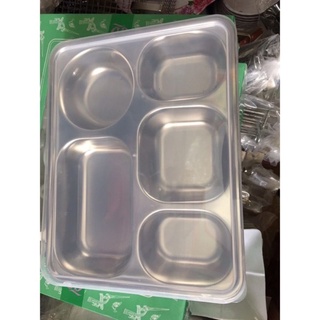 khay cơm inox 5 ngăn